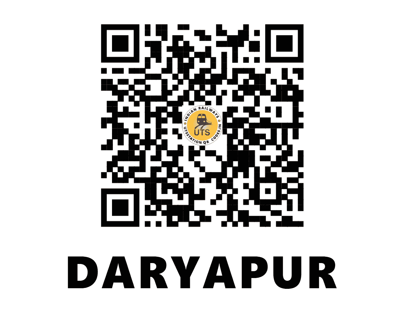 UTS QR Code for DARYAPUR - DYP - NR (UTTAR PRADESH)